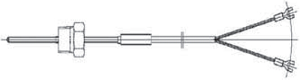 Thermocouple with lead wire