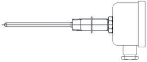 RTD with connection head/nipple