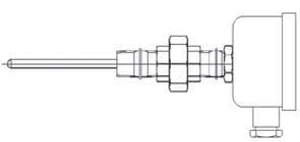 RTD with connection head/nipple/union