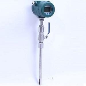 Insertion type thermal mass flow sensor