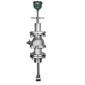 Insertion vortex flow meter