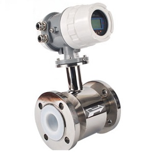 Electromagnetic flow meter for corrosive liquid