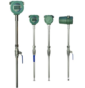 Insertion mass flow meter