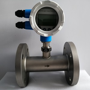 Thermal mass flow transmitter