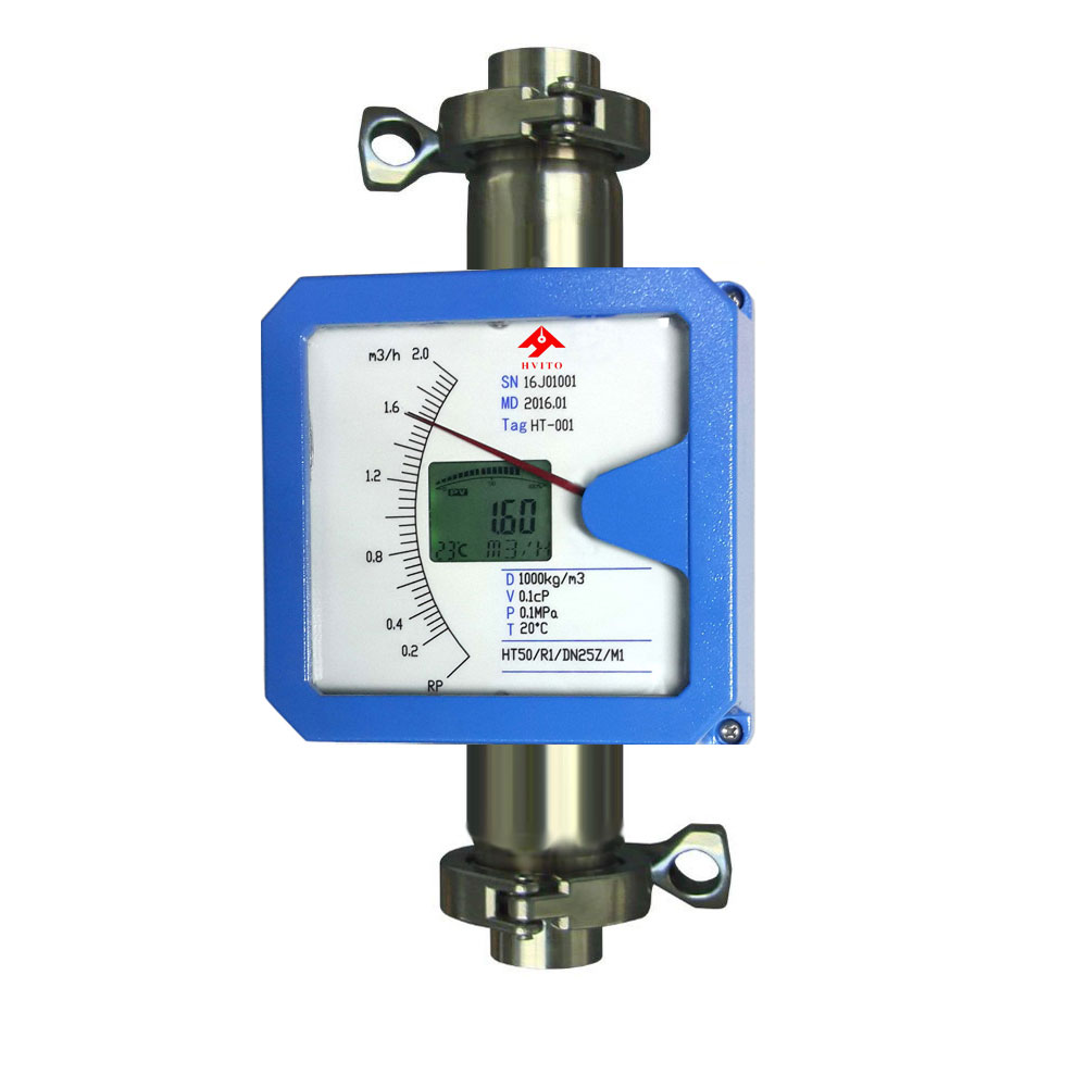 variable area flow meters with tri-camp fittings
