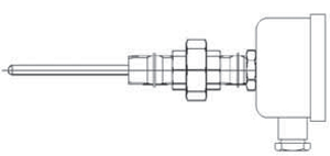 Thermocouple with connection head/nipple/union