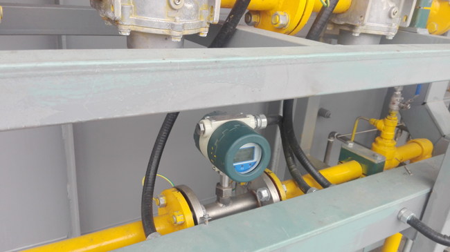 Natural gas flow thermal mass flow meters