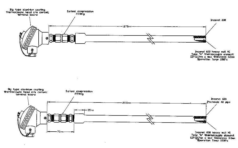 inconel600 thermocouple