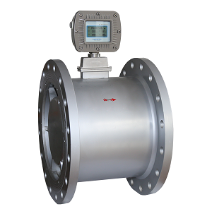 In-line large size gas turbine flow meter