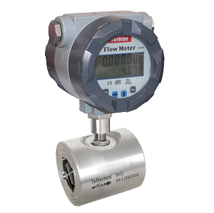Wafer liquid turbine flow meter
