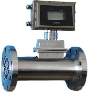 Natural gas turbine flow meter