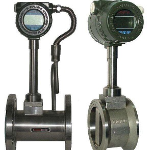 Vortex flow meter for gas