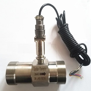 Liquid turbine flow meter for industrial water flow measurement