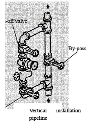 oval gear flow meter vertical install
