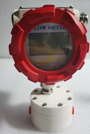 Positive displacement flow meter for formic acid flow meter