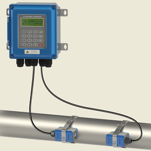 Non invasive water flow meter