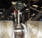 inline mass flow meter for steam