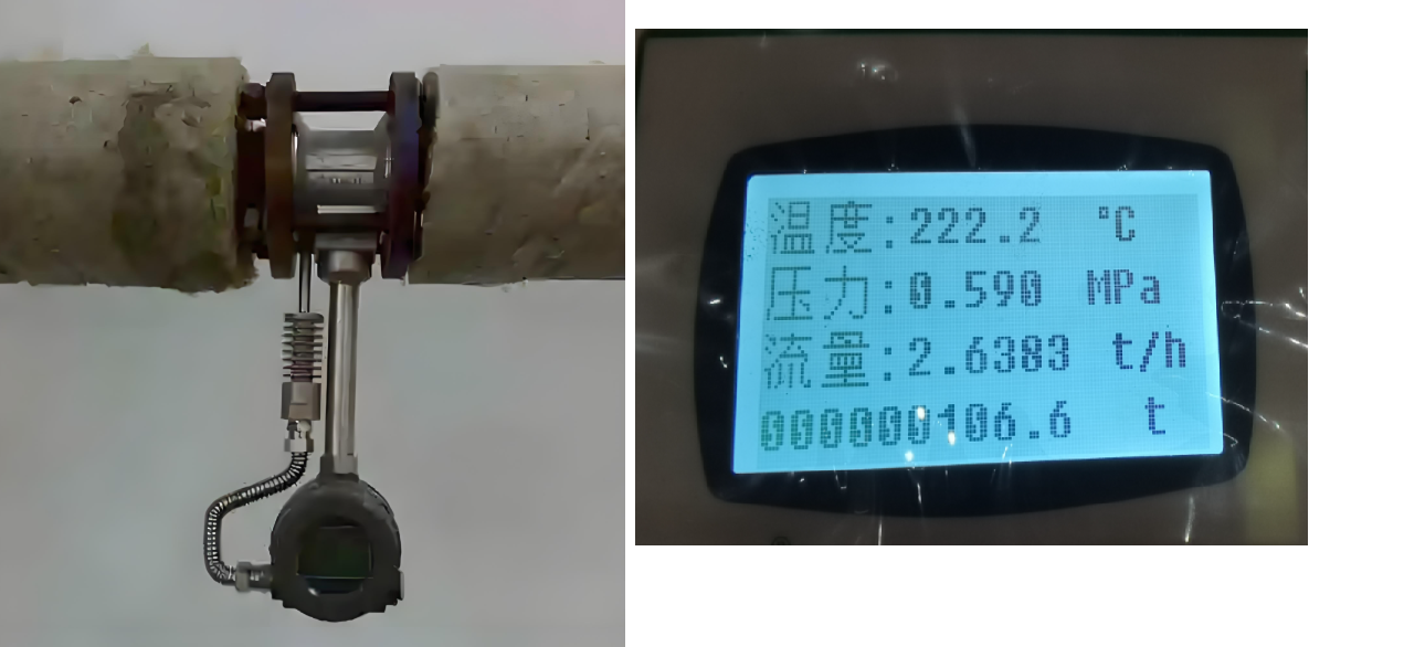 Steam hammer phenomenon in pipeline showing pressure surge and flow disruption