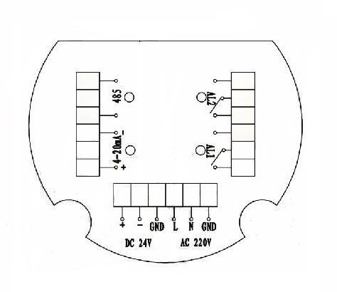 Integral Display Thermal mass flow meter wiring