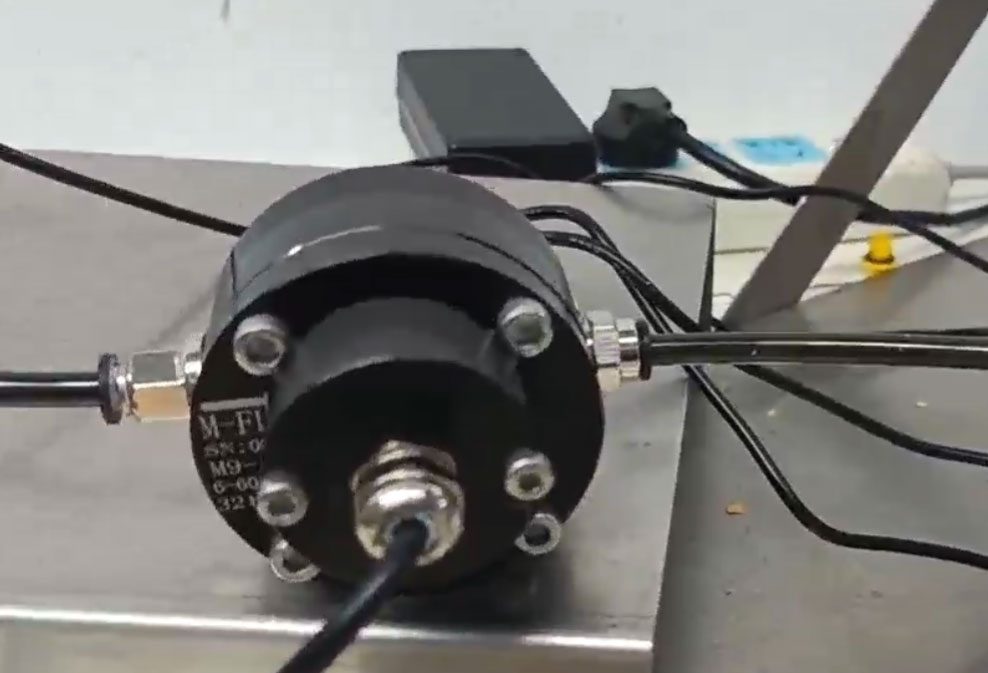 oval gear flow meters for oil lubrication flow rate measurement