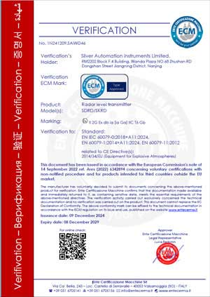 Bộ truyền tín hiệu mức radar ATEX