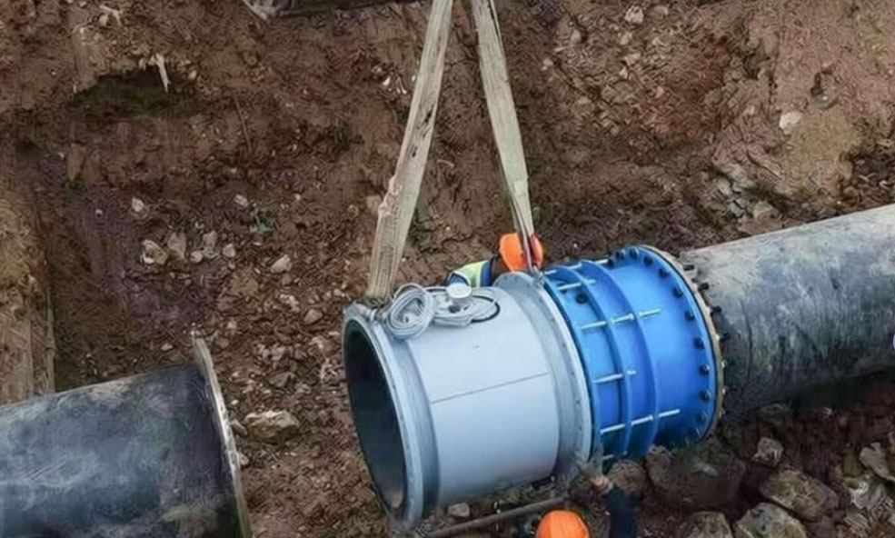 Inline DN500 water meter installation