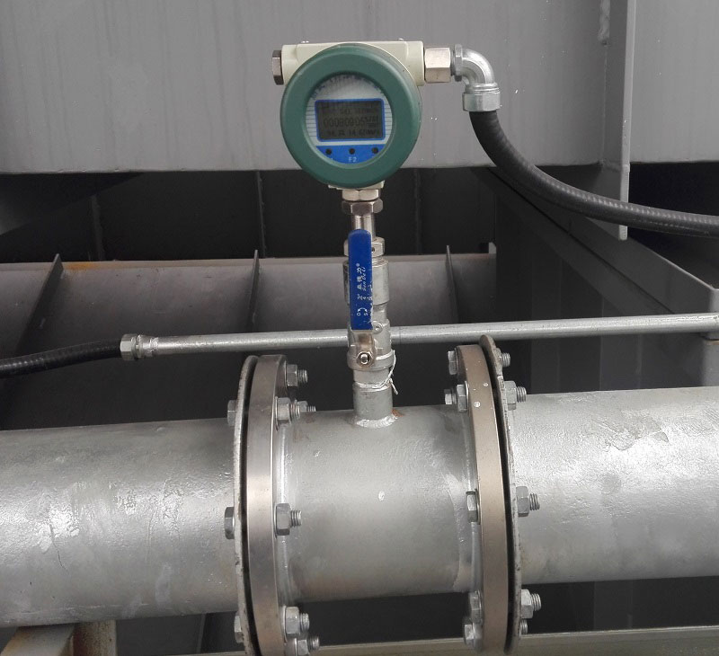 inline compressed air thermal mass flow meter