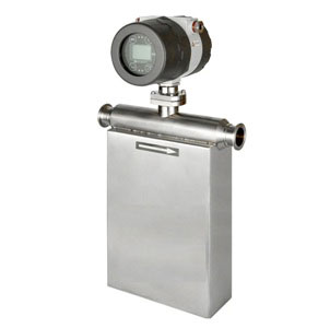 Coriolis mass flow meter for chemical engineering