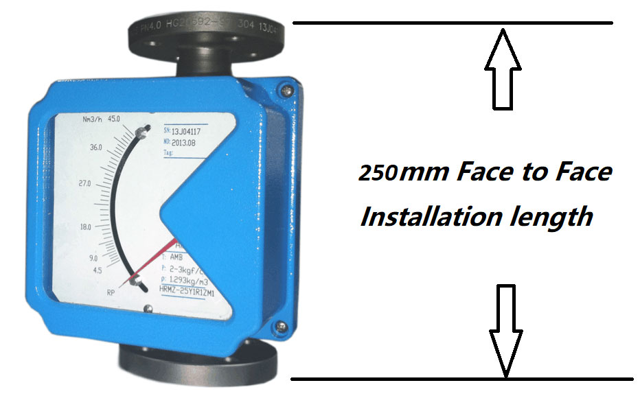 local display variable area flow meter
