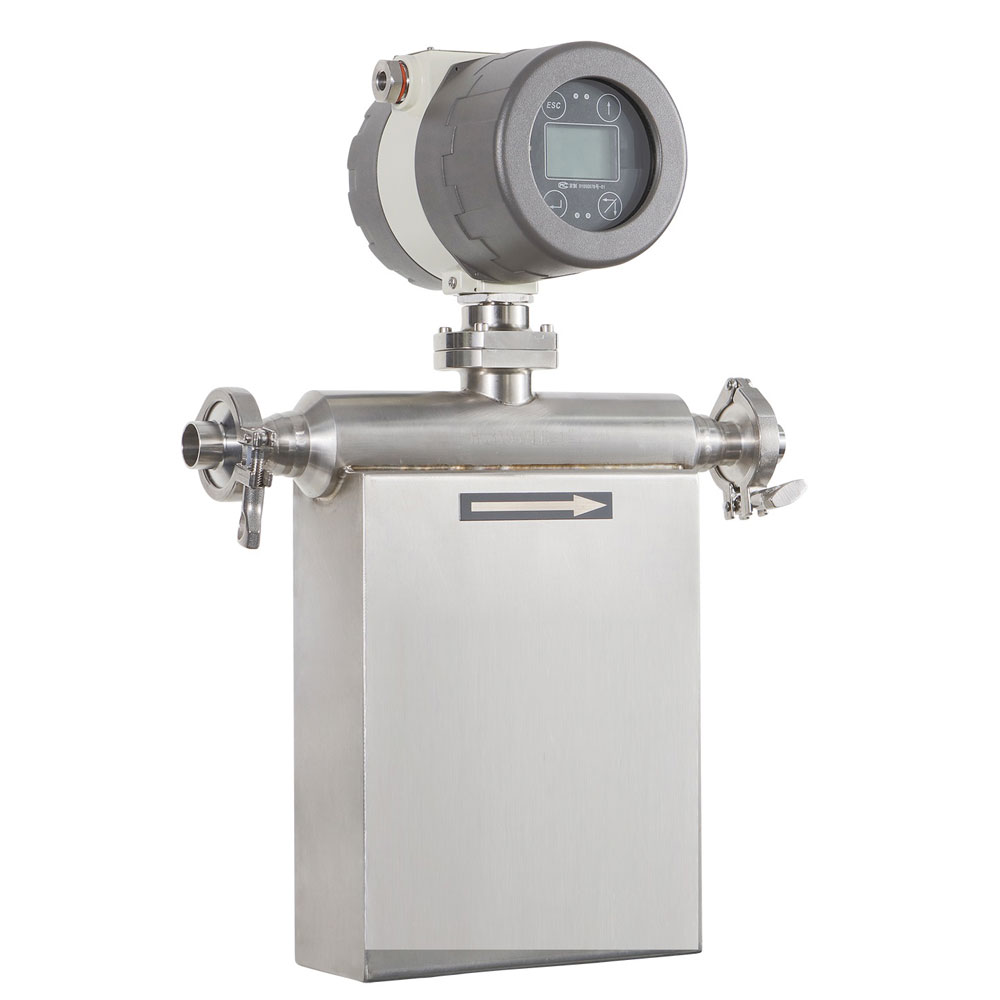 Sanitary Coriolis mass flow meter for molasses