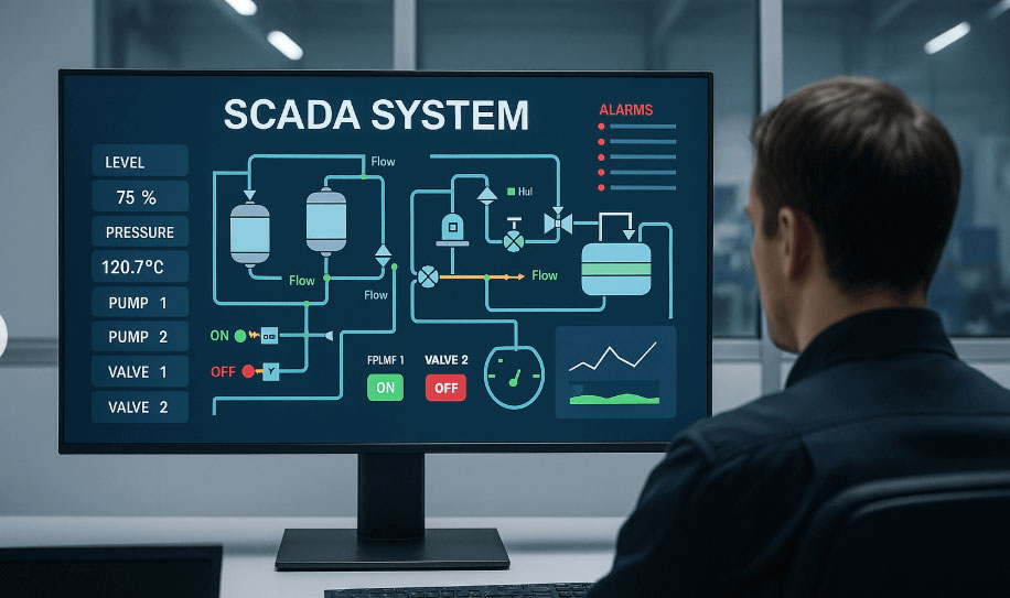 Flow meter SCADA system