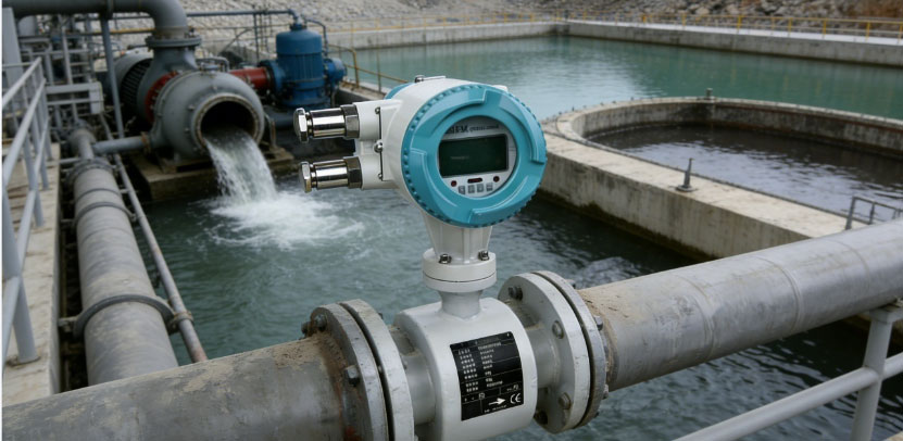 electromagnetic flow meter for Sewer and Kitchen Wastewater