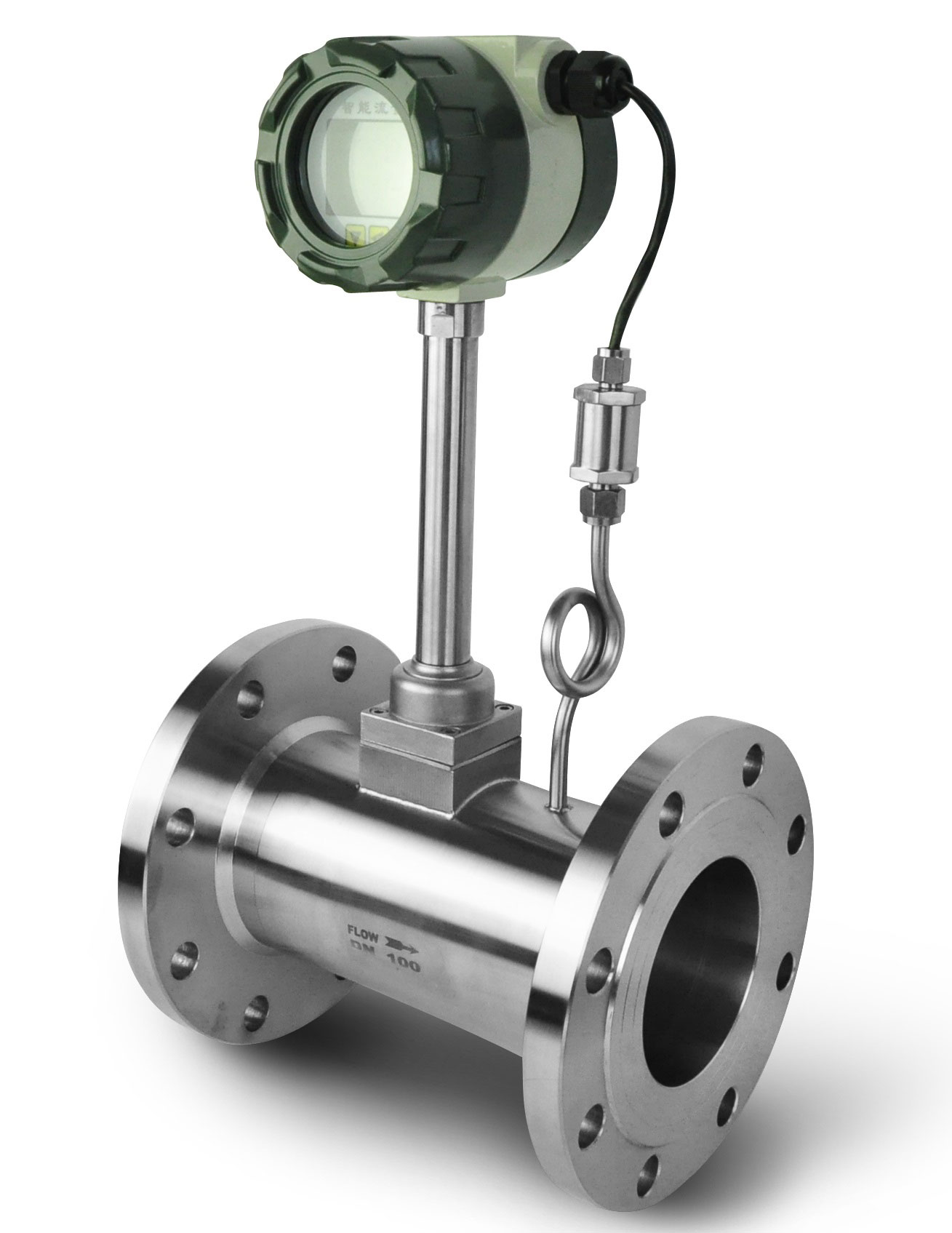 Vortex flow meter for natural gas