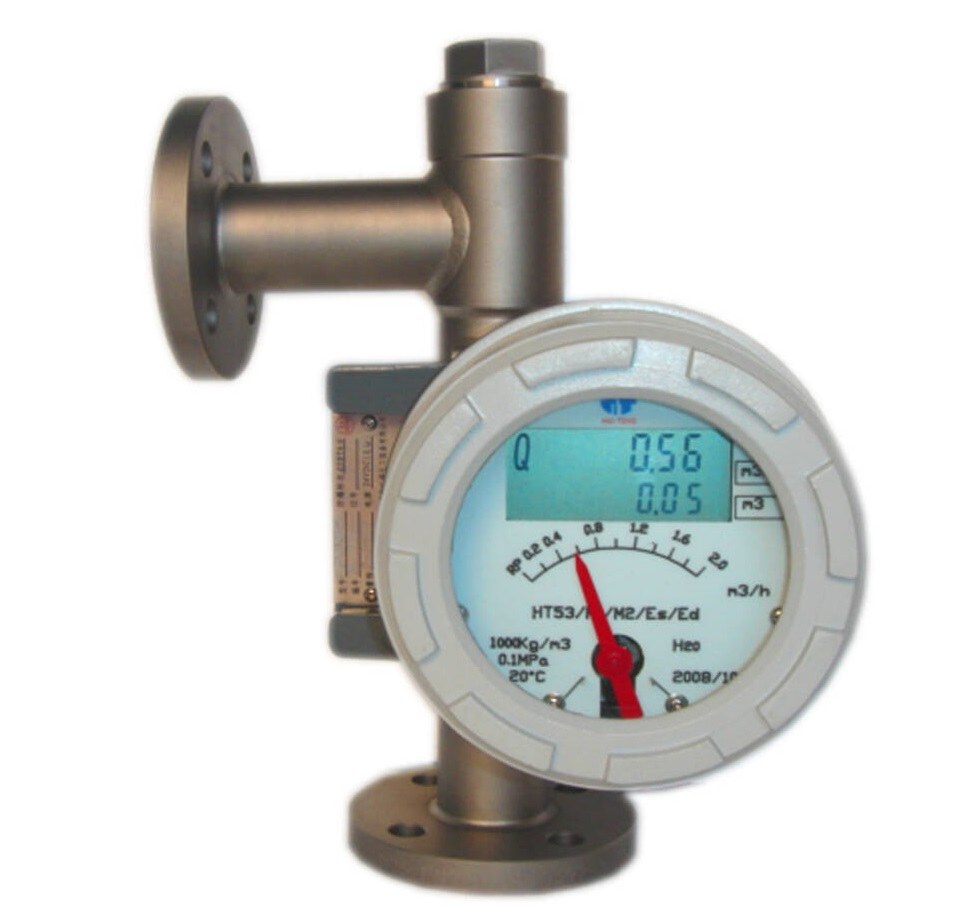bottom in and left out rotameters