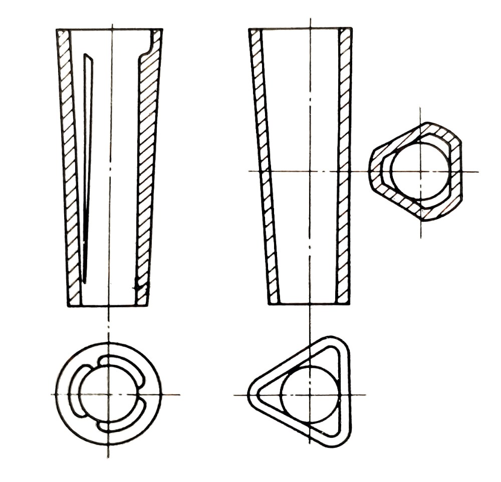 special shaped pipe with triangular rib