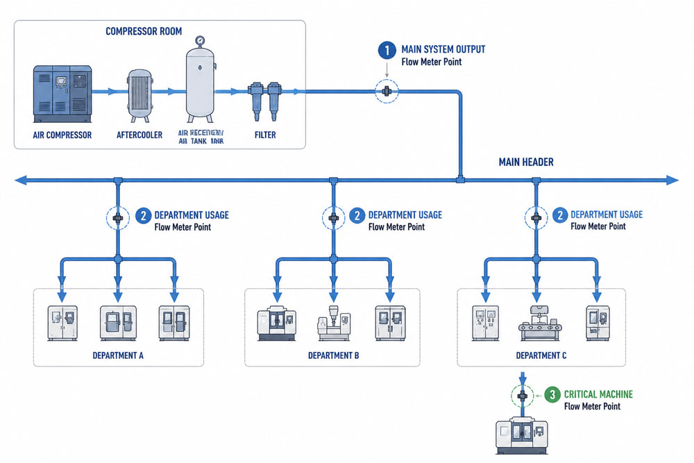 Three Tier Flow Measurement Strategy