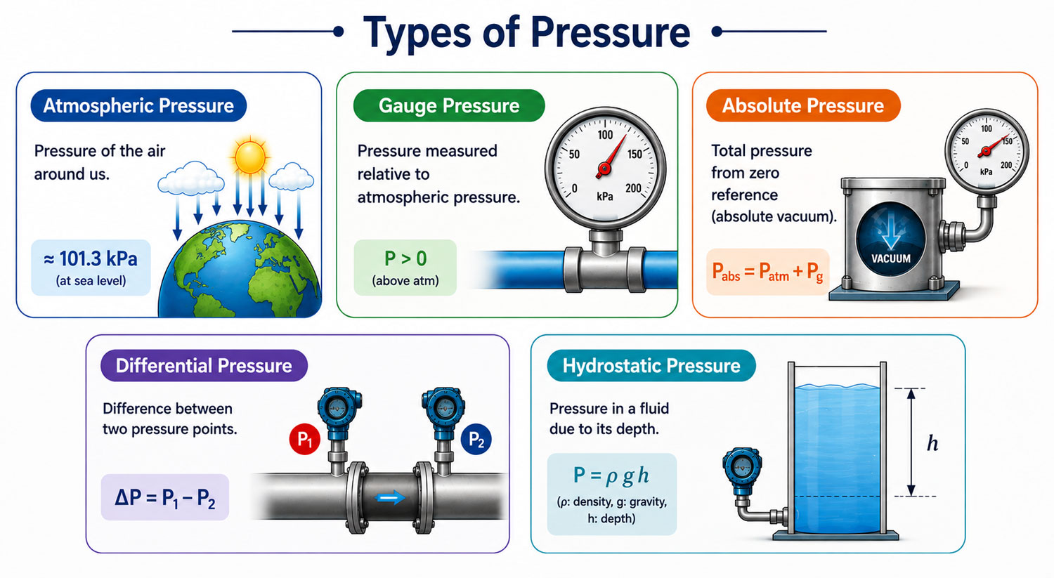types of gas pressure sensors