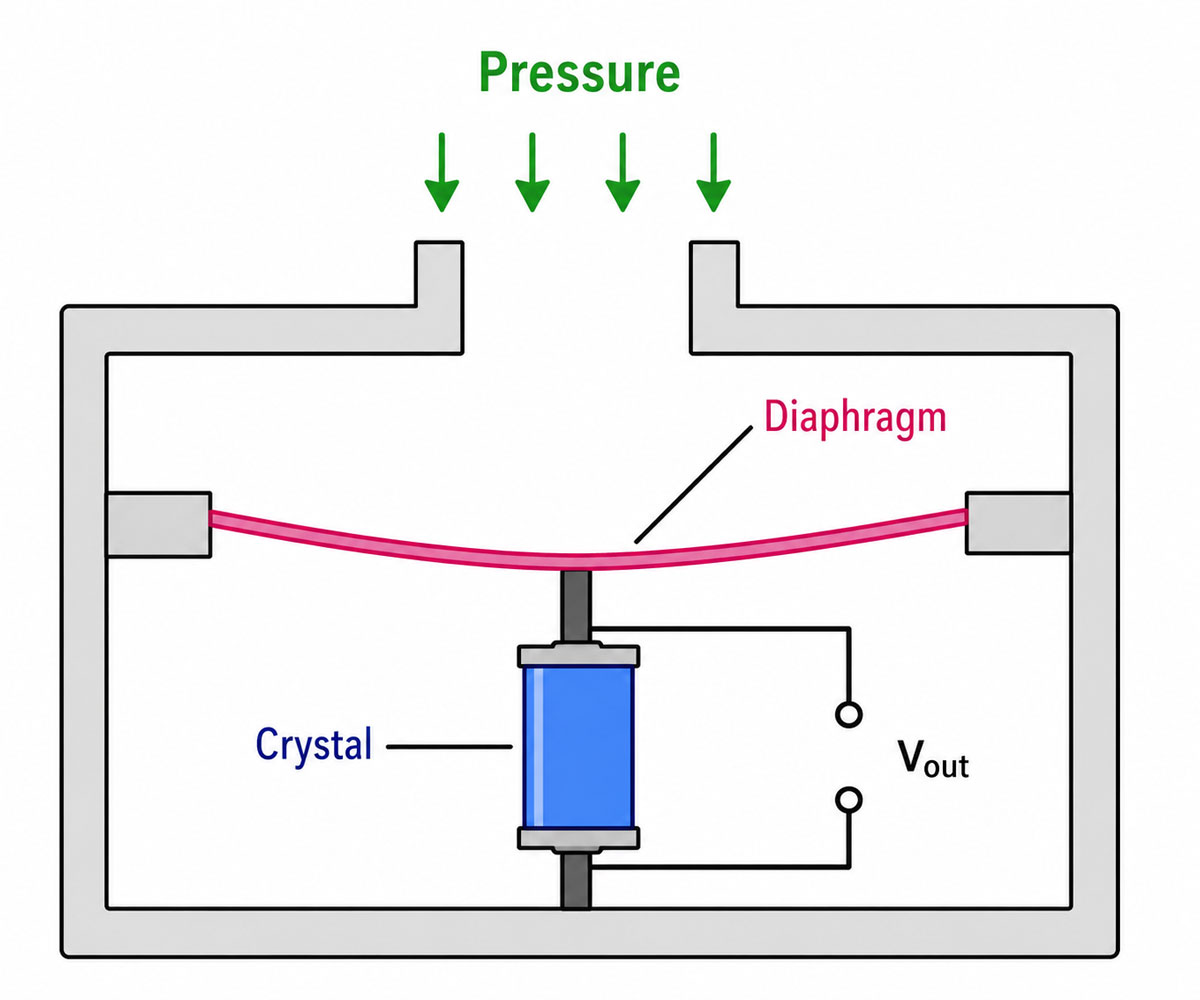 working principle of gas pressure sensors